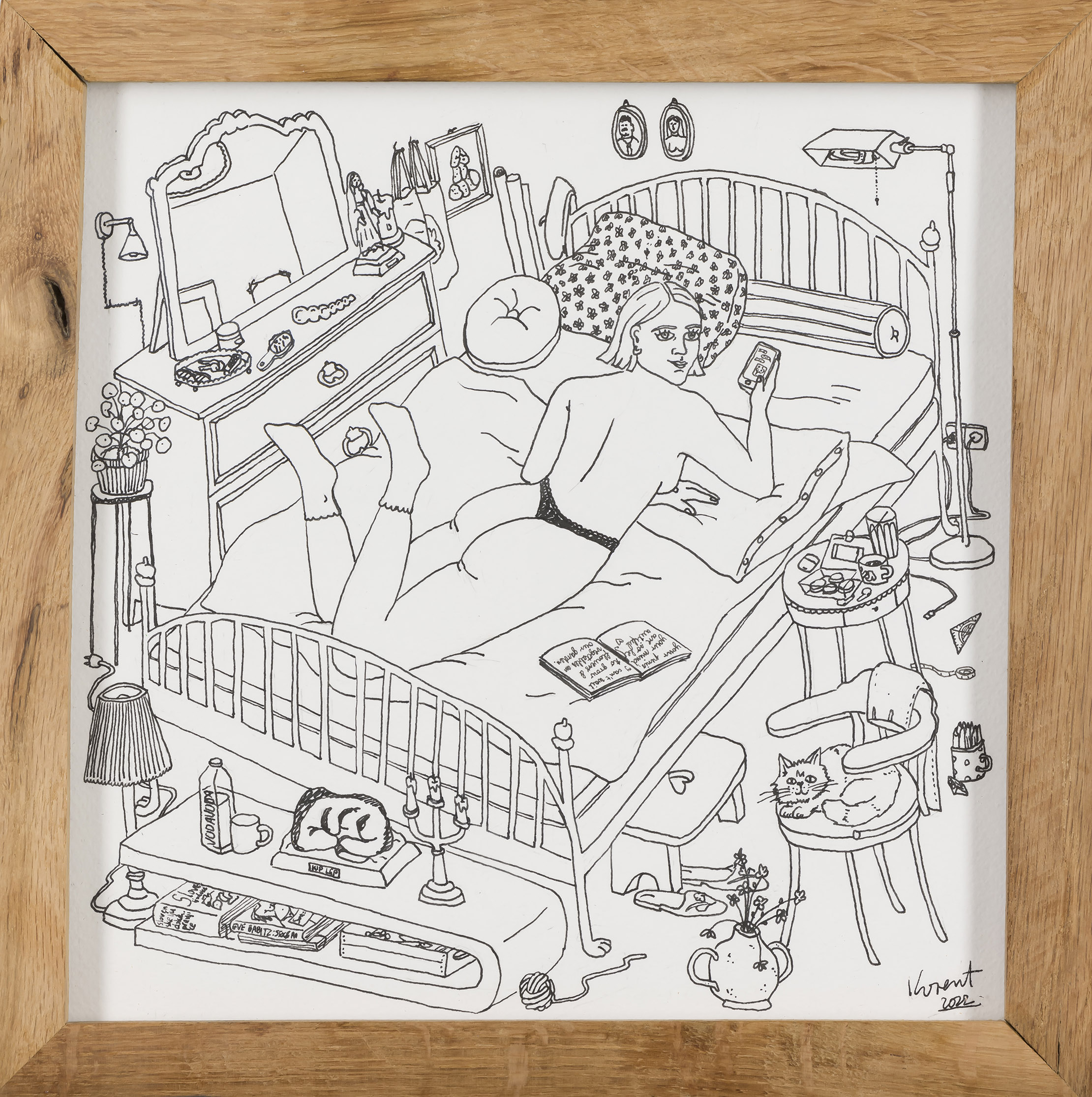 Petra Korent: Portret potrate časa (z okvirjem)