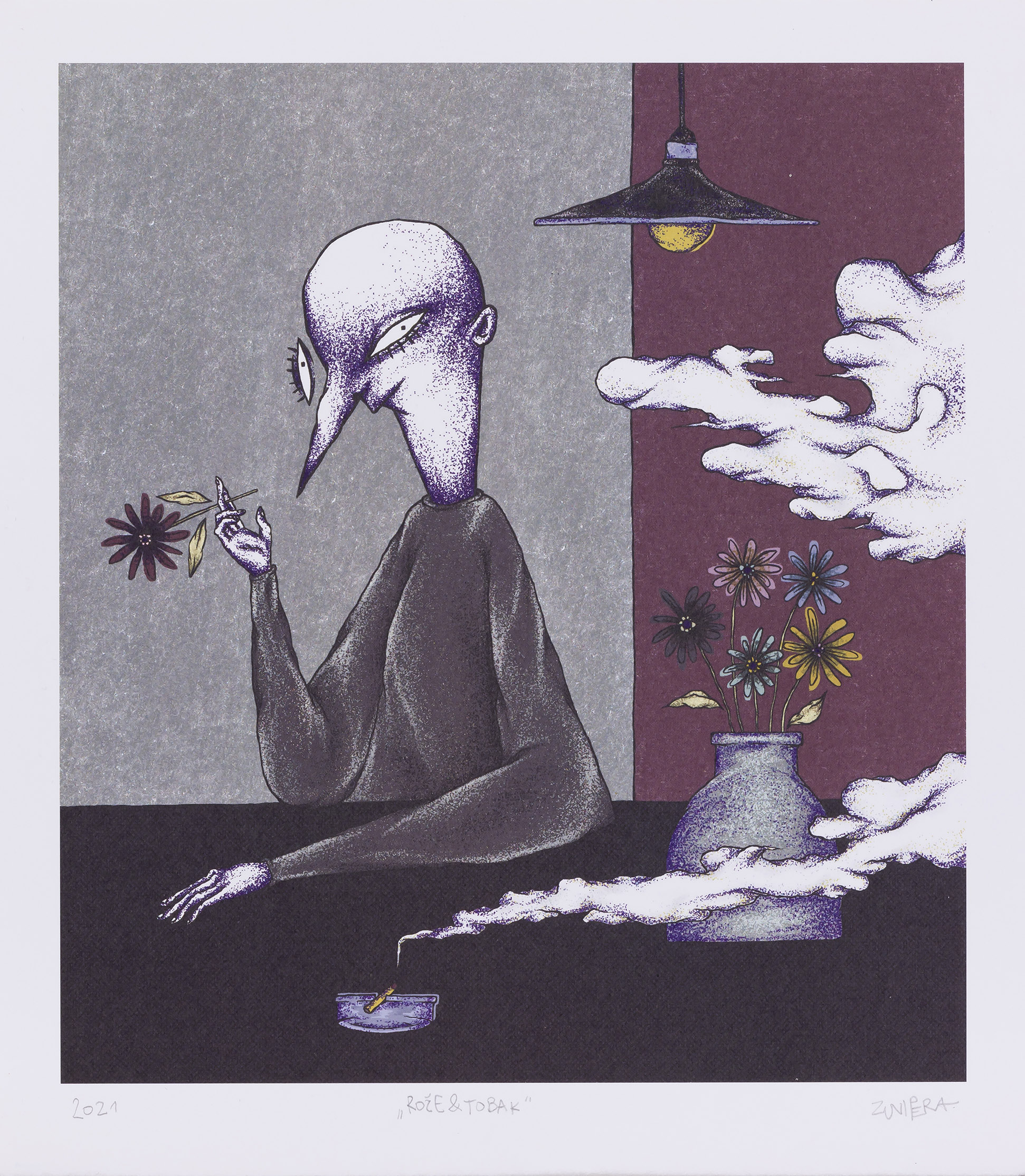 Zunipera: Rože in tobak