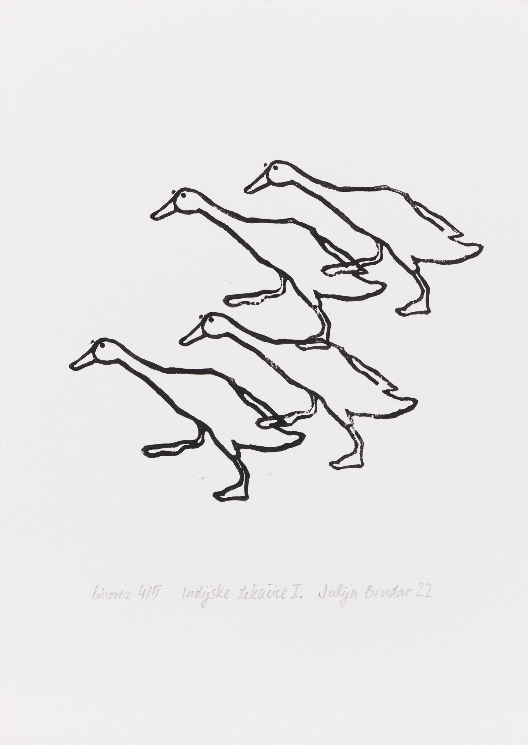 Julija Brudar: Indijske tekačice I