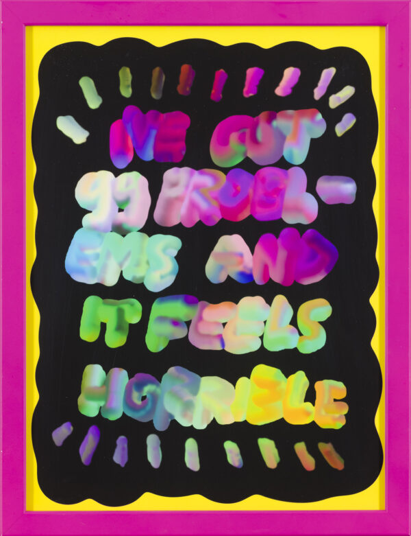 Oskar Slabe: I've got 99 problems and it feels horrible (z okvirjem)