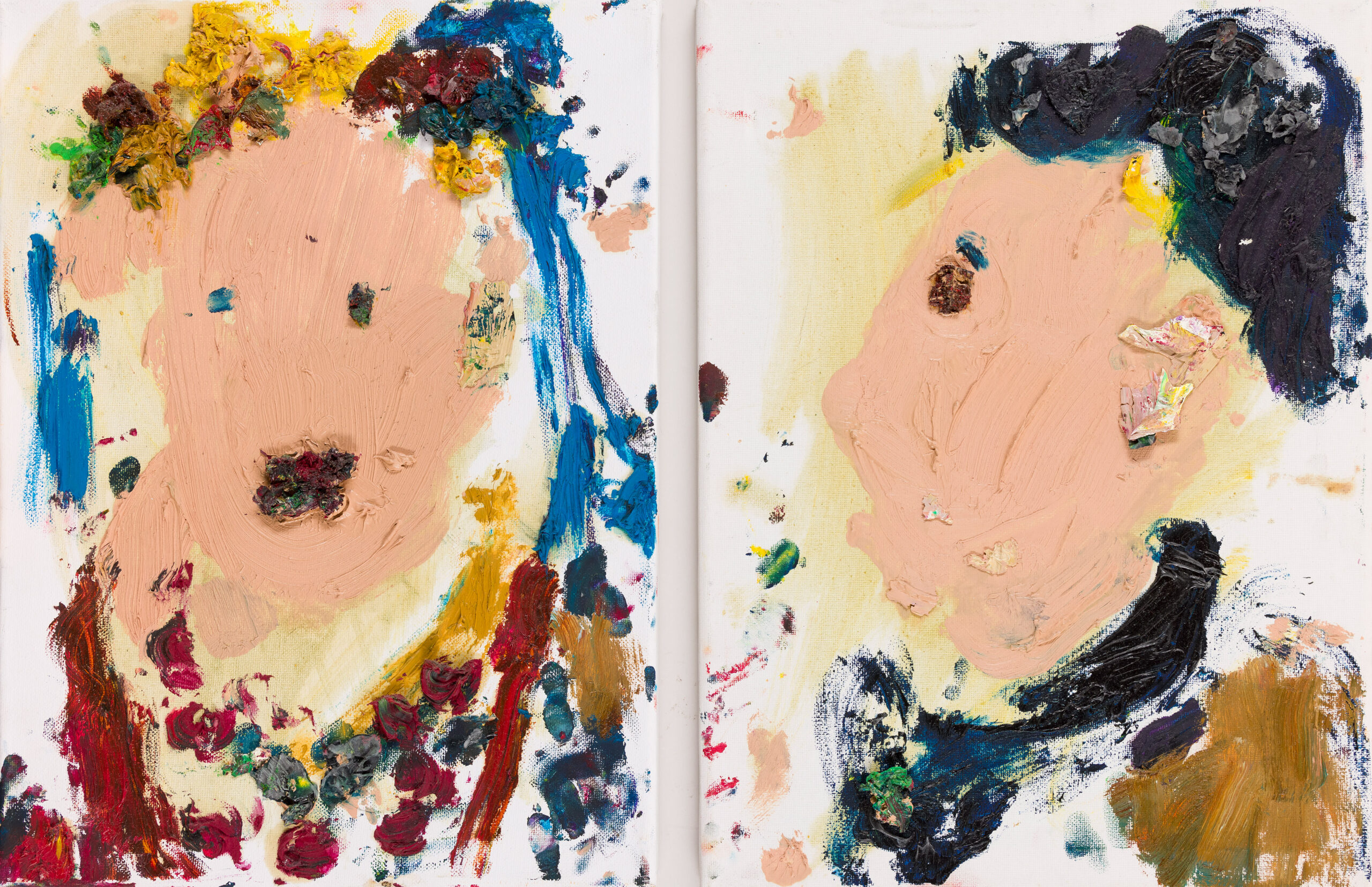 Svitlana Ryabishchuk: Poročen par (diptih)