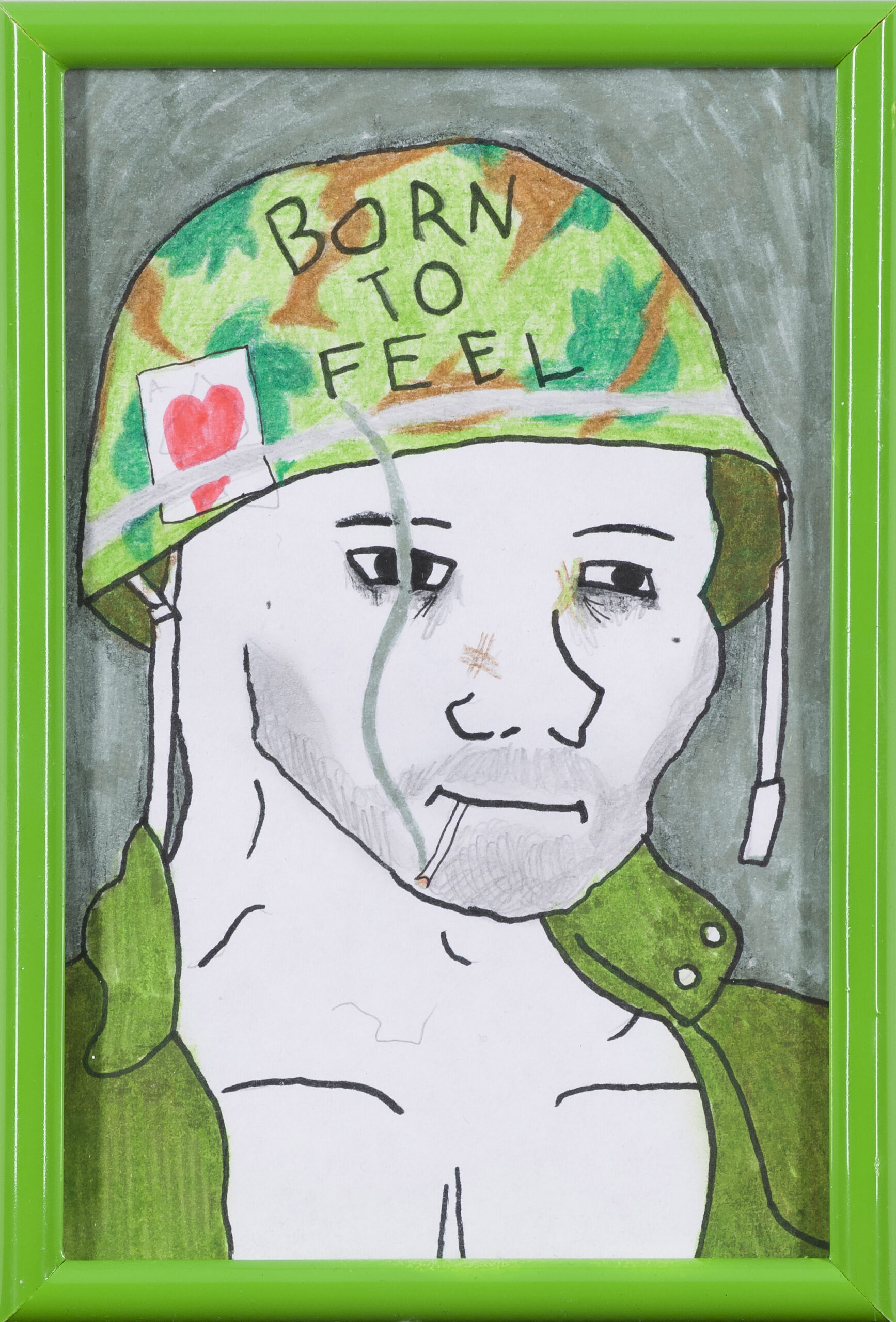 Neo Nor: born to feel wojak (z okvirjem)